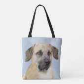 Chinook (Tropfohren) Gemälde - Original Hundkunst Tasche (Rückseite)