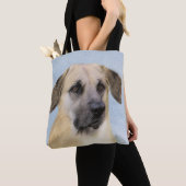 Chinook (Tropfohren) Gemälde - Original Hundkunst Tasche (Von Nahem)