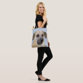 Chinook (Tropfohren) Gemälde - Original Hundkunst Tasche (Am Model)
