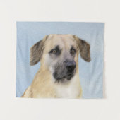 Chinook (Tropfohren) Gemälde - Original Hundkunst Wandteppich (Vorderseite (Horizontal))