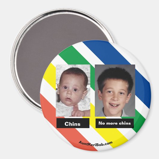 Chins Chase Refrigerator Magnet (Vorderseite/Rückseite)