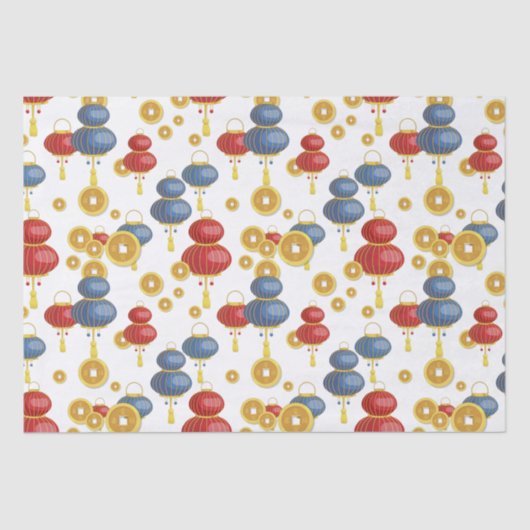 Chinses Happy New Year Seidenpapier (Vorderseite)