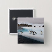 Chinstrap Penguins Button (Vorne & Hinten)