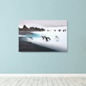 Chinstrap Penguins Leinwanddruck (Insitu (Holzboden))