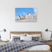 Chinstrap Penguins | Pygoscelis Antarktis Leinwanddruck (Insitu (Schlafzimmer))