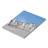 Chinstrap Penguins | Pygoscelis Antarktis Notizblock (Rotiert)