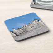 Chinstrap Penguins | Pygoscelis Antarktis Untersetzer (Linke Seite)