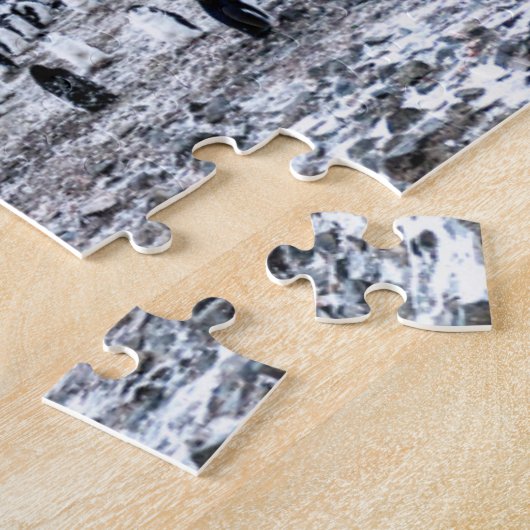 Chinstrap Pinguin-Kolonien-Landschaft Puzzle (Seite)