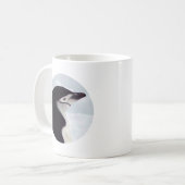 Chinstrap Pinguin-Porträt Kaffeetasse (Vorderseite Links)