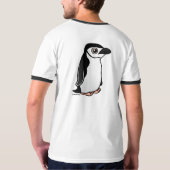 Chinstrap Pinguin T-Shirt (Schwarz voll)