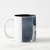 Chinstrap Pinguin Zweifarbige Tasse (Links)