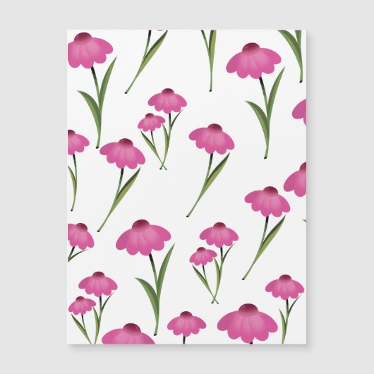 Chintz Blume Hintergrundmuster. Magnetkarte (Vorderseite)