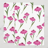Chintz-Blumen-Tapetenmuster. (Vorne/Hinten)