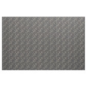 Chintz-Blumenmuster Schwarz Monochrom Stoff (Yard (91,4 cm))