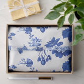 Chintz Chinoiserie Flow Blue Decoupage Papier. Seidenpapier (Geschenk)