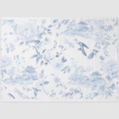 Chintz Chinoiserie Light Blue Decoupage Papier. Seidenpapier (Vorderseite)