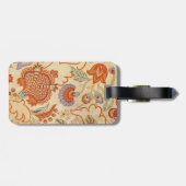 Chintz Paisley Antik Blumenmuster Gepäckanhänger (Rückseite horizontal)