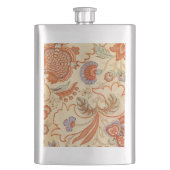 Chintz Paisley Antike Muster Flachmann (Vorderseite)