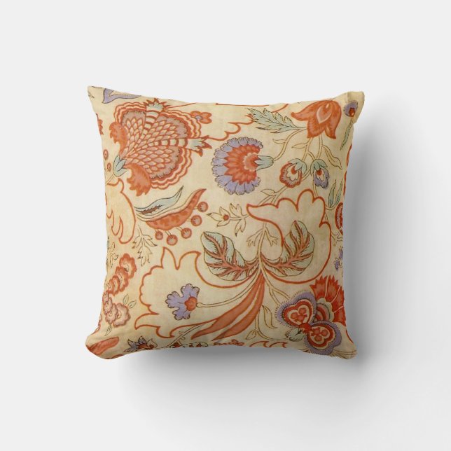 Chintz Paisley Antike Muster Kissen (Vorderseite)