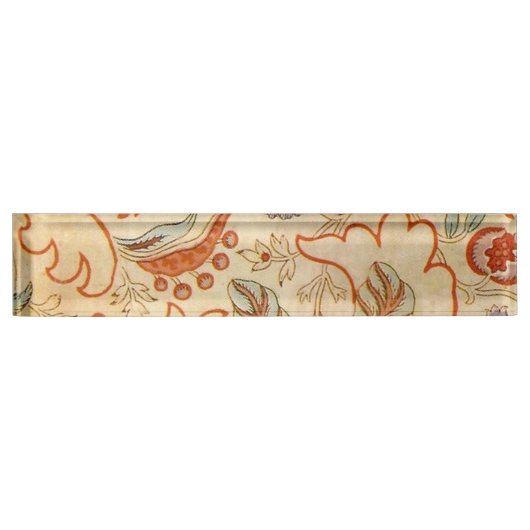 Chintz Paisley Antike Muster Namensplakette (Vorderseite)