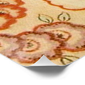 Chintz Paisley Antike Muster Poster (Ecke)