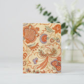 Chintz Paisley Antike Muster Postkarte (Stehend Vorderseite)