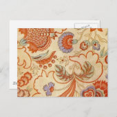 Chintz Paisley Antike Muster Postkarte (Vorne/Hinten)