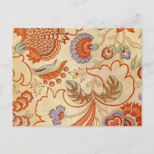 Chintz Paisley Antike Muster Postkarte