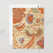 Chintz Paisley Antike Muster Postkarte (Vorne/Hinten)