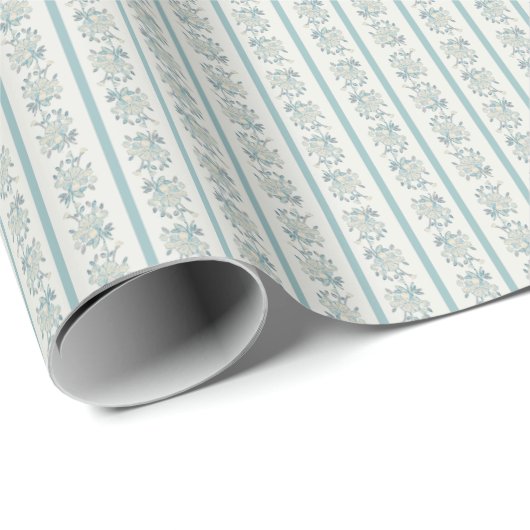 Chintz (Pale Mint) Wrapping Paper Geschenkpapier (Rolleneckpunkt)