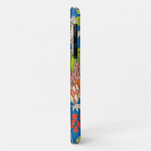 Chintz Pop blau Case-Mate iPhone Hülle (Hinten/Links)