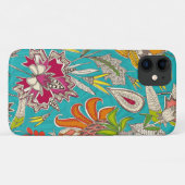 Chintz Pop türkis Case-Mate iPhone Hülle (Rückseite (Horizontal))