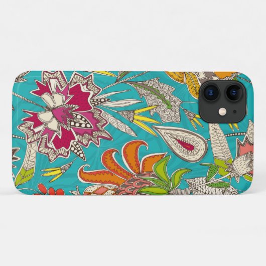 Chintz Pop türkis Case-Mate iPhone Hülle (Rückseite (Horizontal))