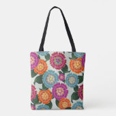 Chintz-Wiesen-Blumenkunst-Monogramm-Geschenk Tasche (Rückseite)