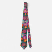 Chintz-Wiesen-Blumenkunstmuster Krawatte (Vorderseite)