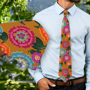 Chintz-Wiesen-Blumenkunstmuster Krawatte