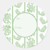 Chintzy Chinchilla Gift Sticker (Green) (Vorderseite)