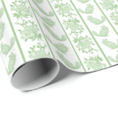 Chintzy Chinchilla Wrapping Paper (grün) Geschenkpapier (Rolleneckpunkt)