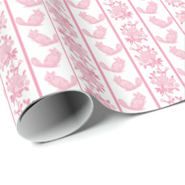 Chintzy Chinchilla Wrapping Paper (Pink) Geschenkpapier