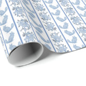 Chintzy Chinchilla Wrapping Paper (Slate Blue) Geschenkpapier (Rolleneckpunkt)