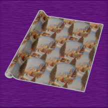 Chintzy Village Christmas Tree Snow Globe Muster