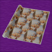 Chintzy Village Christmas Tree Snow Globe Muster Geschenkpapier