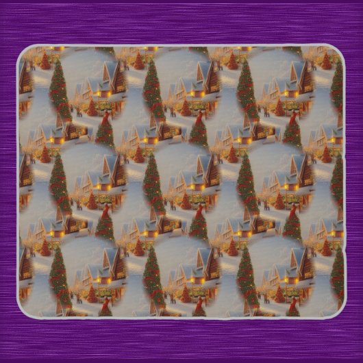 Chintzy Village Christmas Tree Snow Globe Muster Mousepad