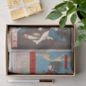 Chinzei Hachirō Tametomo und Oniyashi am Strand Seidenpapier (Geschenk)