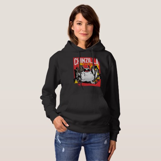 Chinzilla Chinchilla Monster Hoodie (Vorne ganz)