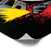 Chinzilla Chinchilla Monster Poster (Ecke)