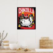 Chinzilla Chinchilla Monster Poster (Küche)