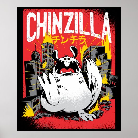 Chinzilla Chinchilla Monster Poster (Vorne)