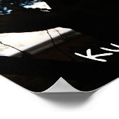 Chion-in-Tempel-Silhouette, Kyoto, Japan Poster (Ecke)