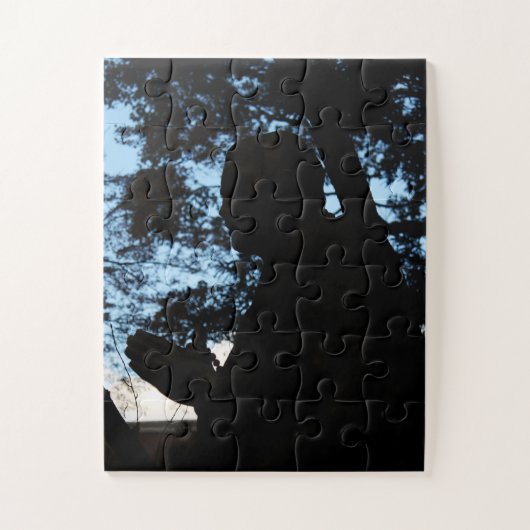 Chion-in-Tempel-Silhouette, Kyoto, Japan Puzzle (Vertikal)